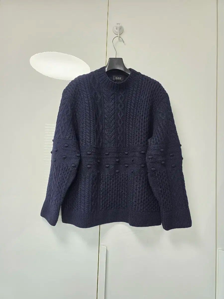 ハンサム The HANDSOME タイム TIME 立体パータン ニットトップス