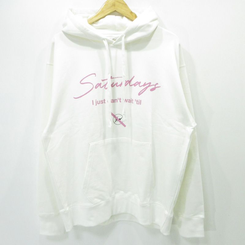 フラグメント NYC サタデーズ ニューヨークシティ ロゴプリント長袖パーカー BBM 55310 ホワイト サイズ L 103