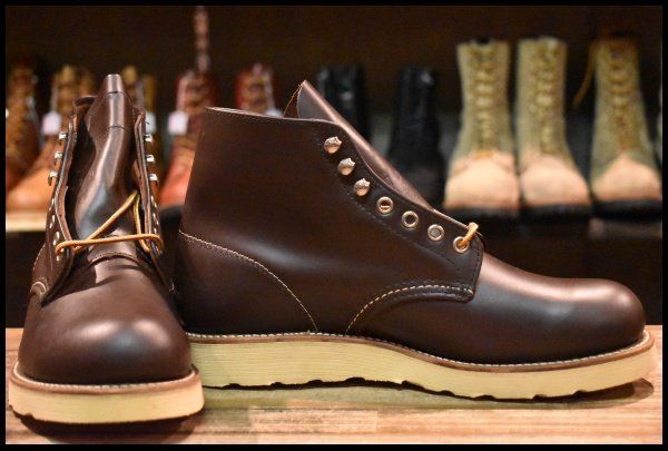 7D DEAD 犬タグ 98年 レッドウィング 8160 アイリッシュセッター 茶 ガラスレザー コレクテッドグレイン ブーツ redwing HOPESMORE GP213