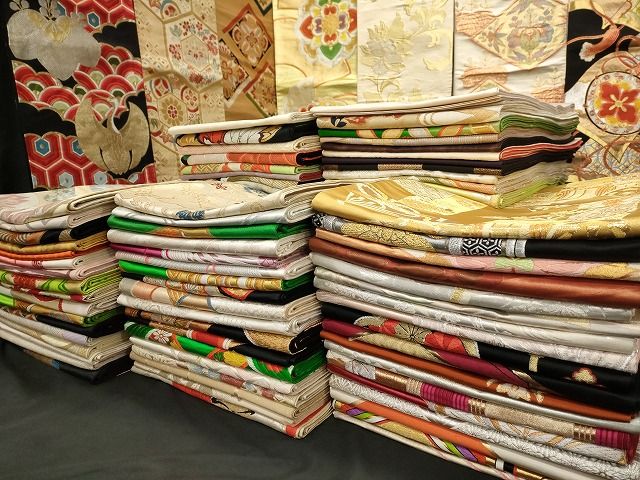 平和屋本店 袋帯 西陣 まとめて100点 鶴 鴛鴦 蝶 風景 更紗 花柄 楽器 金銀糸 など 着用 多数 あり 全て正絹 ppp3011