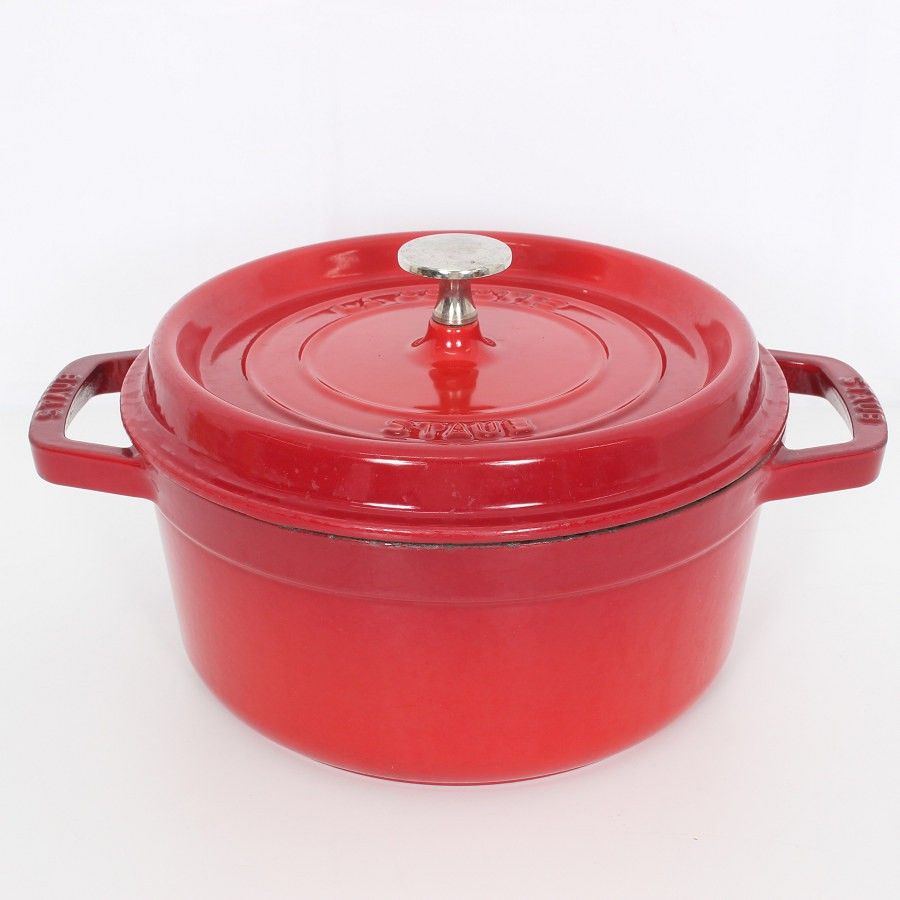ストウブ ピコ ココット ラウンド 22cm チェリー 40509-825 ホーロー 両手鍋 本体