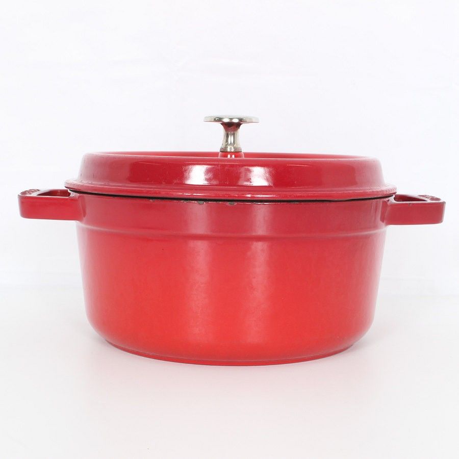 ストウブ ピコ ココット ラウンド 22cm チェリー 40509-825 ホーロー 両手鍋 本体