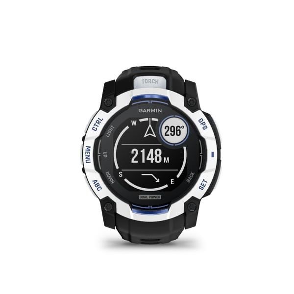 モデル ガーミン GARMIN Instinct 3 Dual Power タフネスGPSウォッチ Whitestone Black 商品番号 010 02935 33