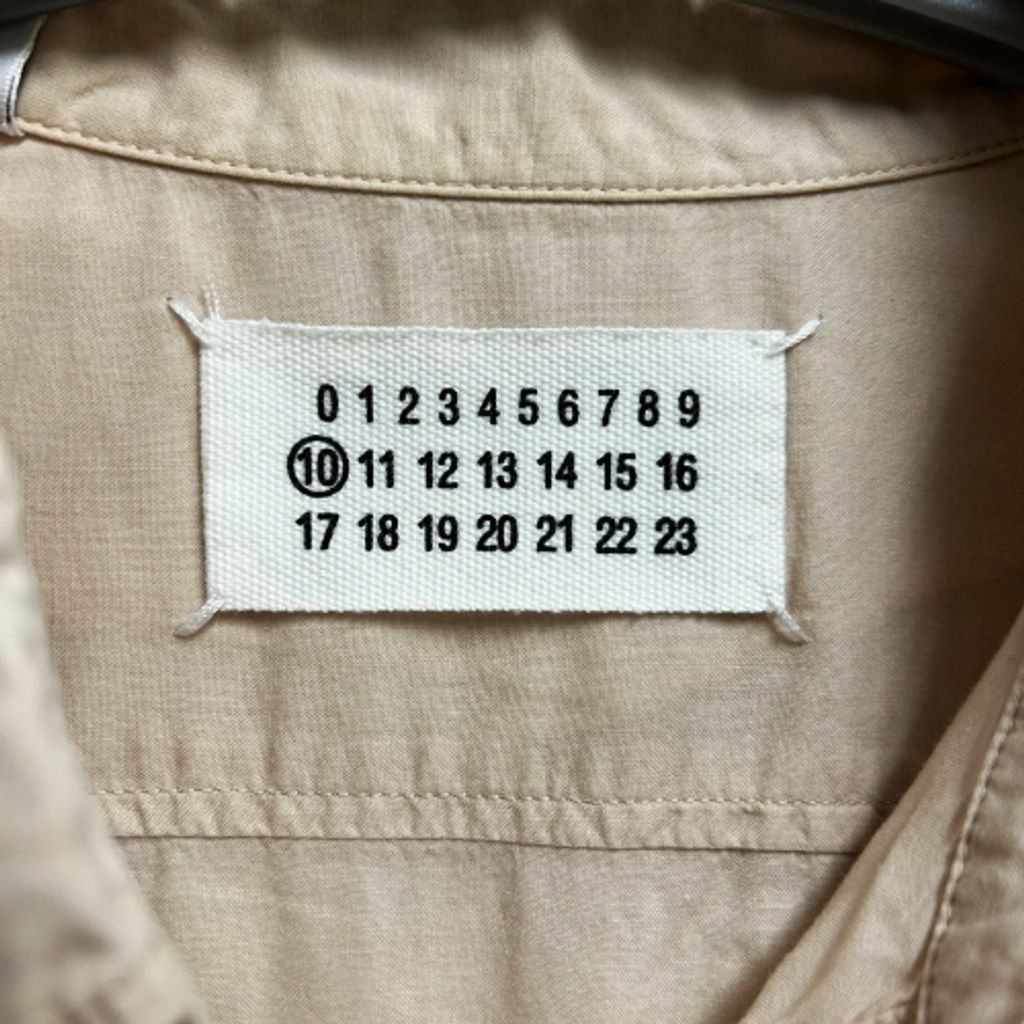 Maison Martin Margiela メゾンマルタンマルジェラ 30DL106 09SS 半袖シャツ ベージュ系 size44 代官山B06