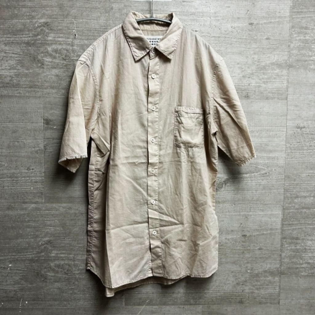Maison Martin Margiela メゾンマルタンマルジェラ 30DL106 09SS 半袖シャツ ベージュ系 size44 代官山B06