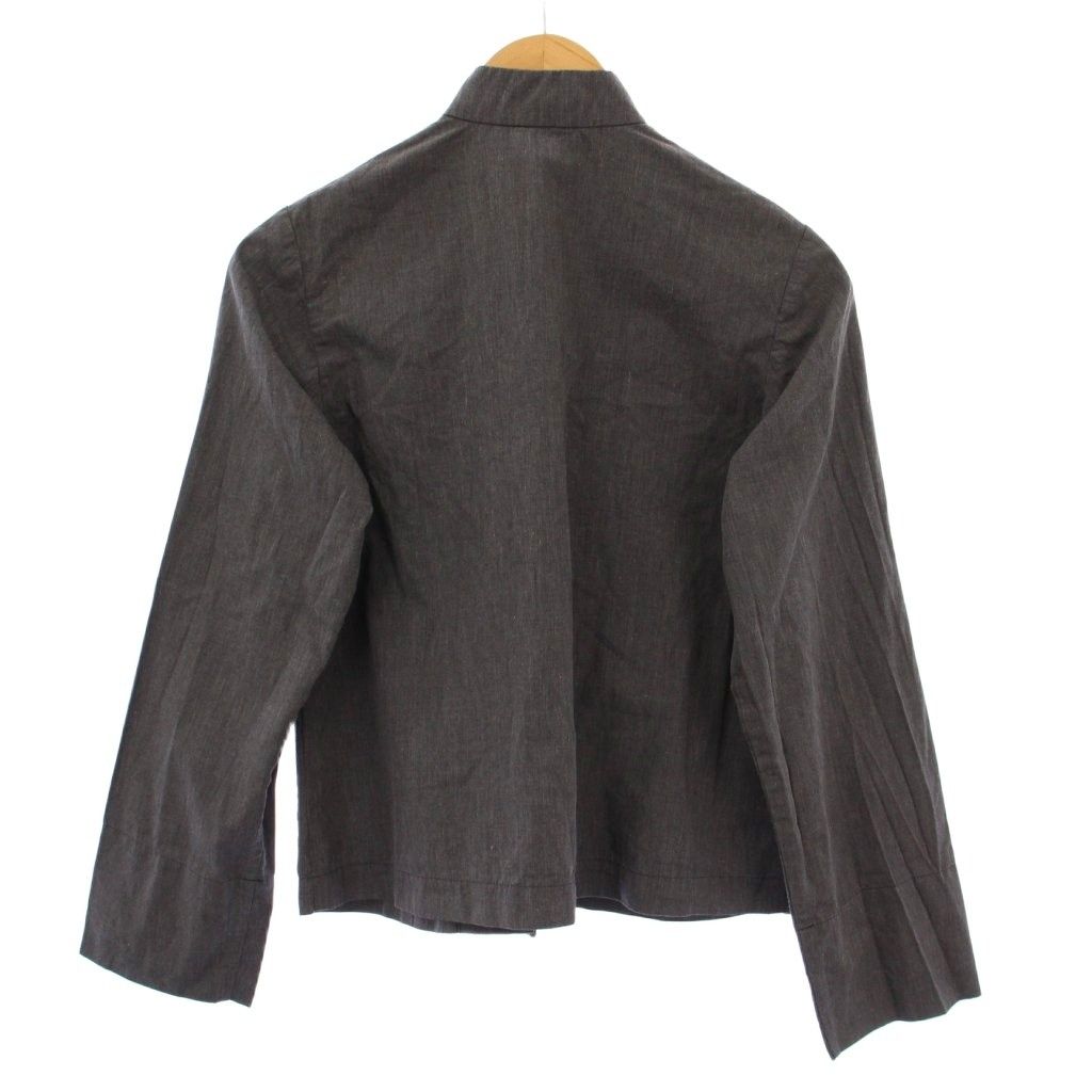 コムデギャルソンブラック COMME des GARCONS BLACK AD2011 カンフージャケット スタンド アウター ショート丈 ワン XS グレー 1I-J026 BB