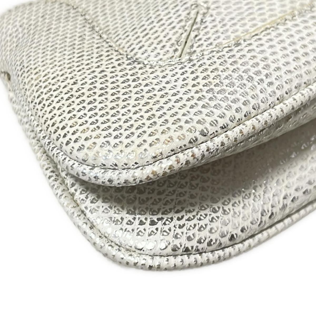 白×シルバー 型押し加工