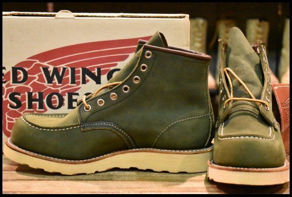 7E DEAD リミテッドエディション 羽タグ レッドウィング 8863 フォレストグリーン ヌバック 緑 モックトゥ ブーツ redwing HOPESMORE GP216