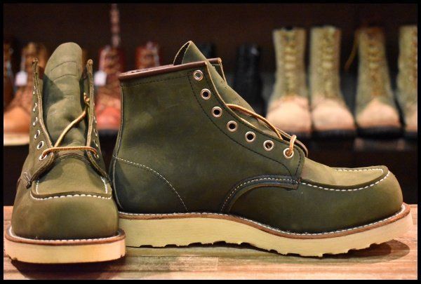 7E DEAD リミテッドエディション 羽タグ レッドウィング 8863 フォレストグリーン ヌバック 緑 モックトゥ ブーツ redwing HOPESMORE GP216