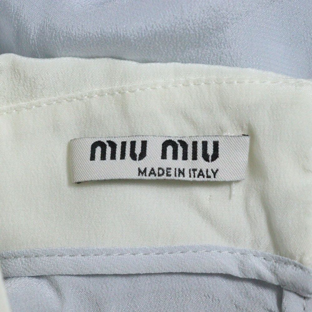 ミュウミュウ　miumiu セーラー　S ミュウミュウ miumiu ミュウミュウ 21SS ポプリン ブラウス セーラー