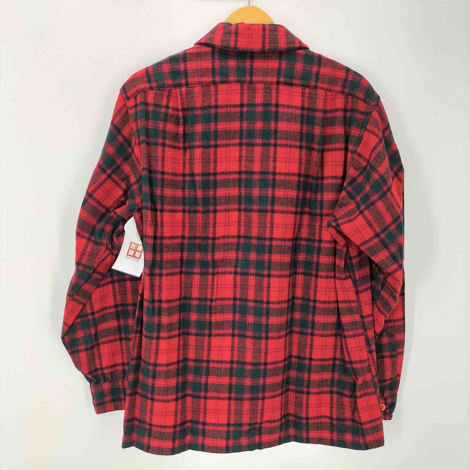 ペンドルトン PENDLETON 70-80S PURE VIRGIN WOOL バージン ウール フラップポケット ボード シャツ メンズ import L