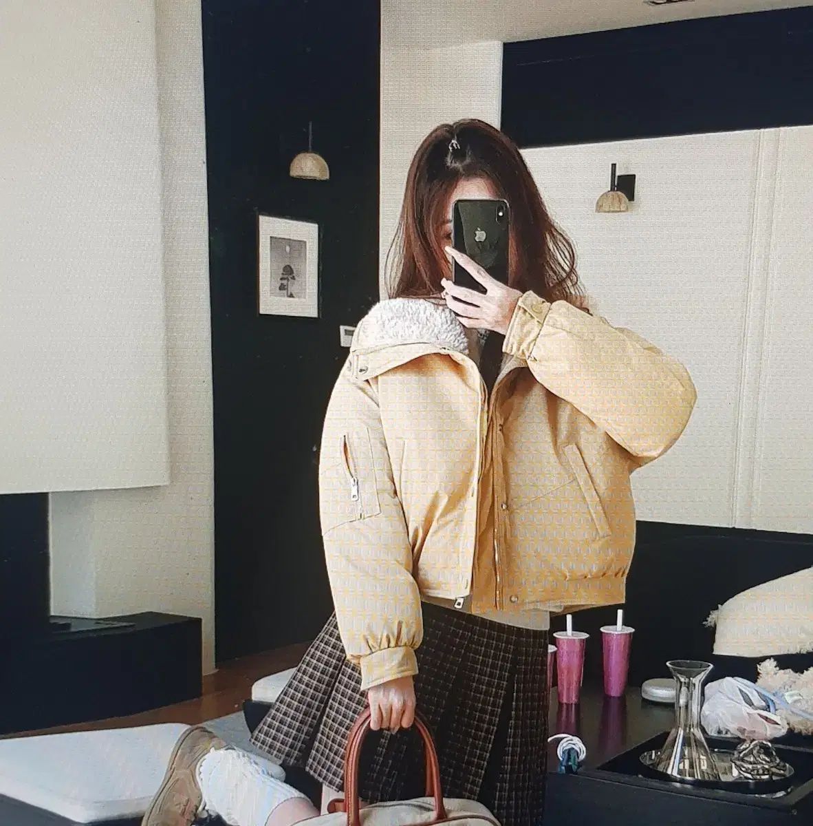 海外配送 ウール KARA ショート アウター