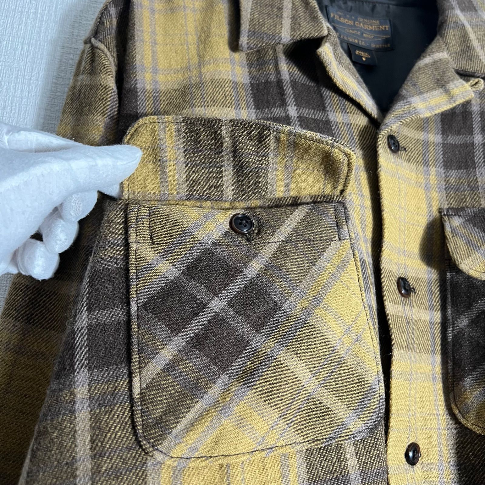 FILSON GARMENT フィルソン CPOシャツジャケット チェック柄 オープン 