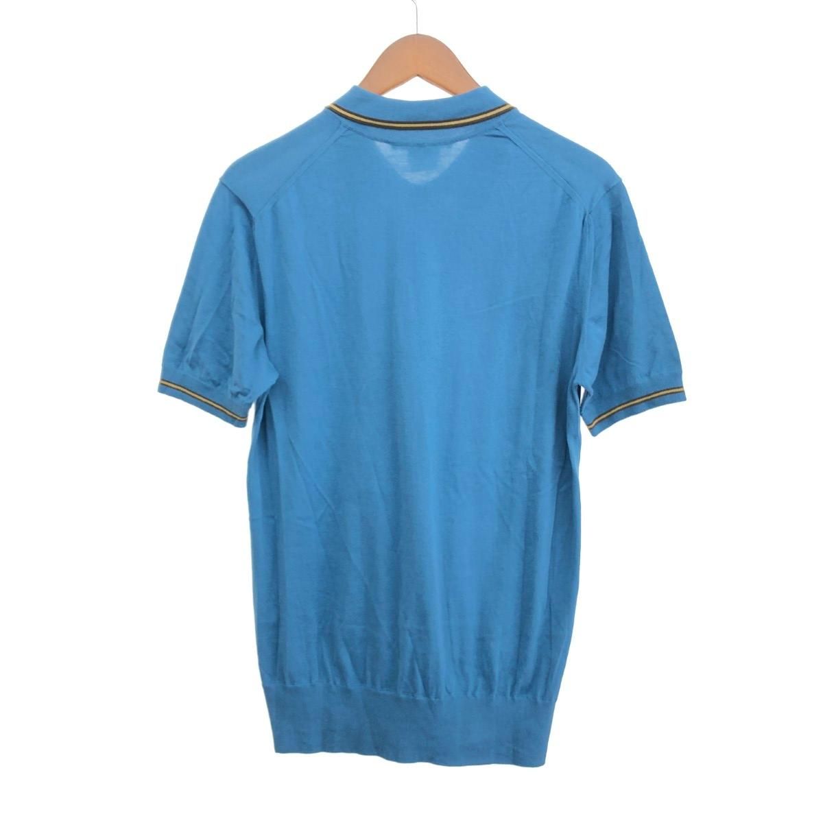 GUCCI グッチ 半袖ニットポロ サイズ:M ハイゲージ/コットン  