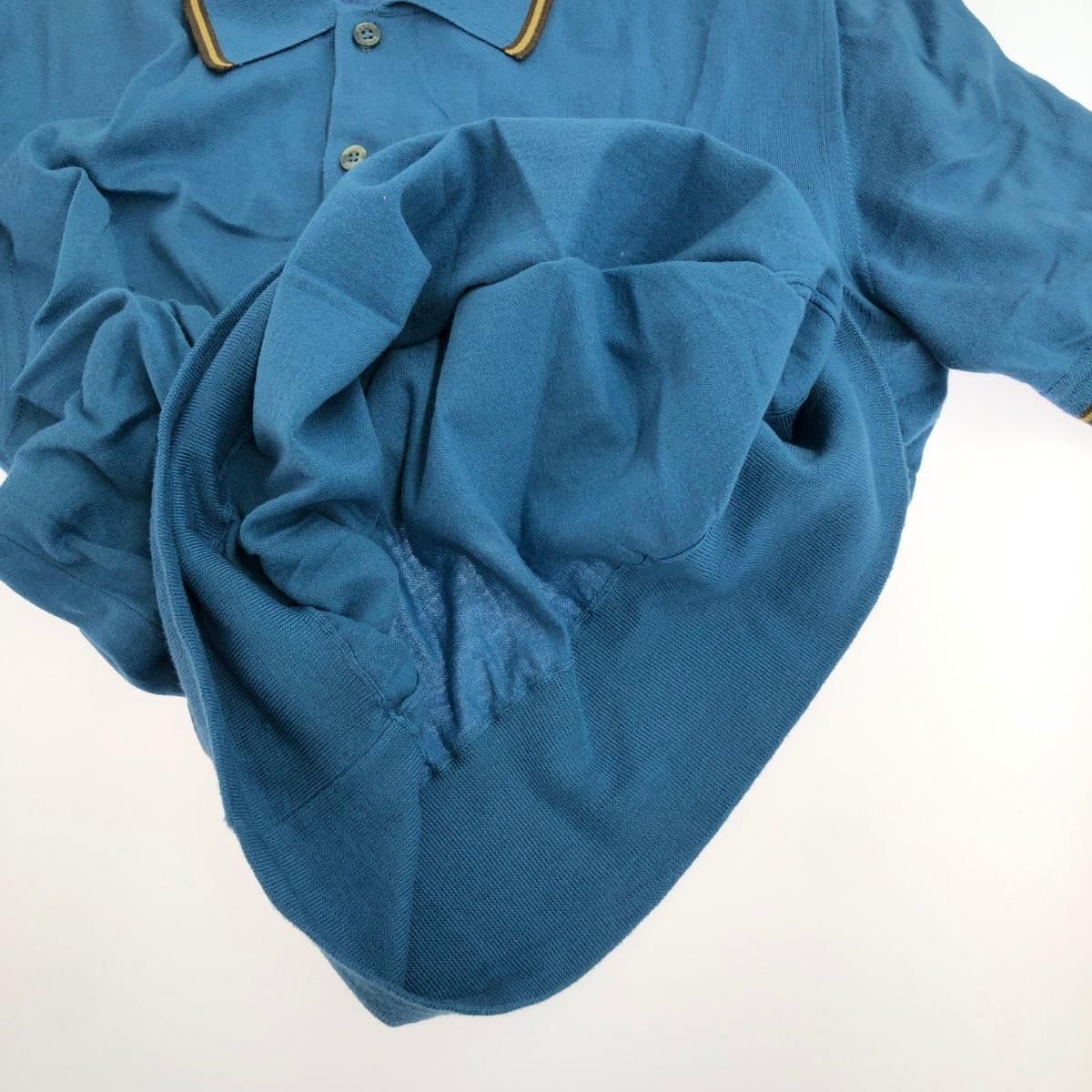 GUCCI グッチ 半袖ニットポロ サイズ:M ハイゲージ/コットン  