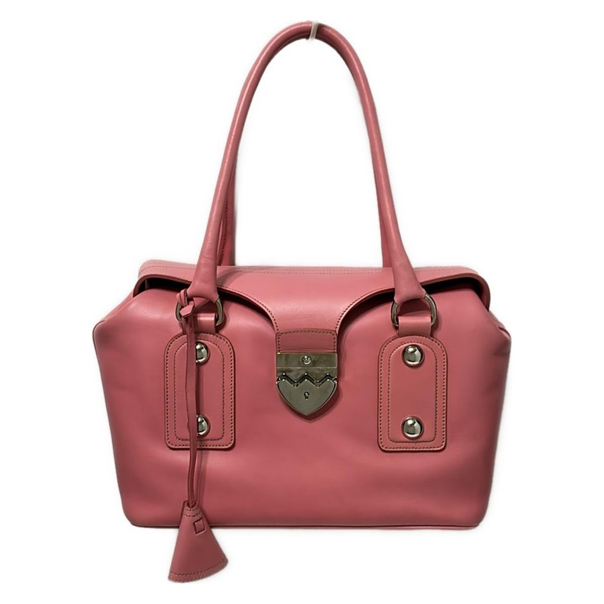 BALLY(バリー) ハンドバッグ - ピンク レザー - メルカリ