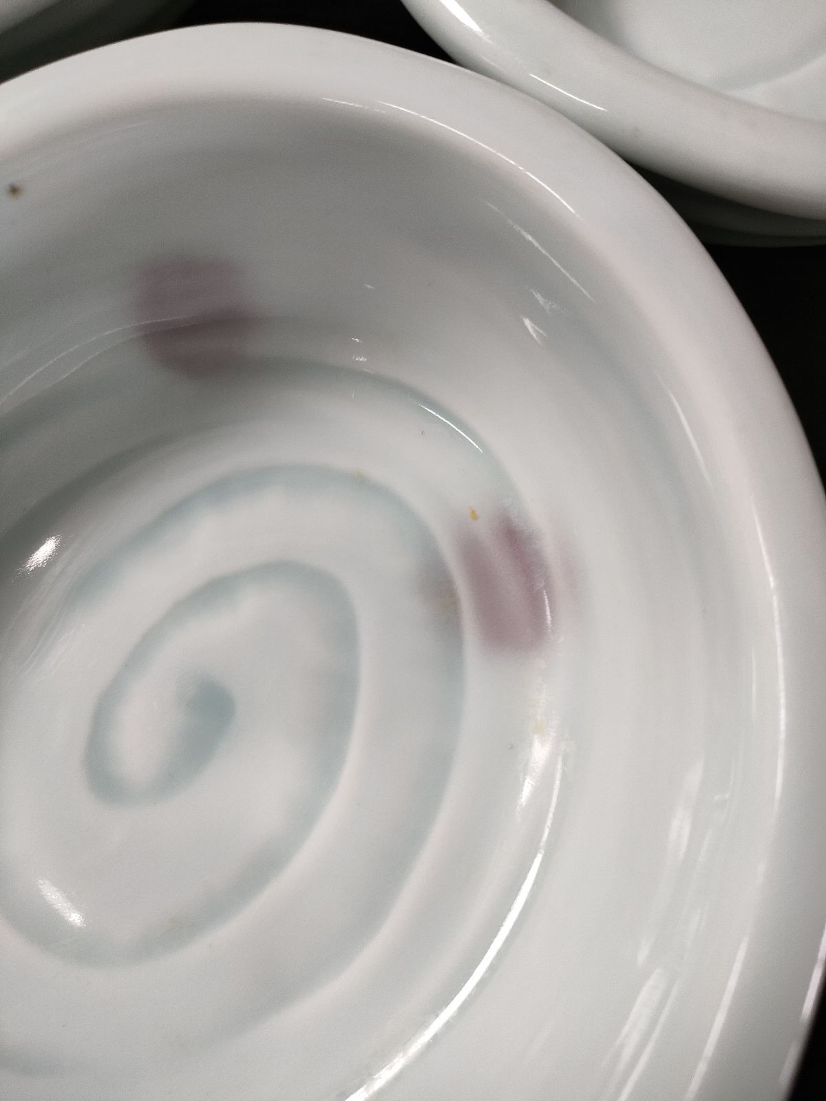 F 2 06 有田焼 瑞峯銘 青磁渦潮文鉢 大18客 小17客 菓子器 菓子鉢 飾鉢 飾皿 盛鉢 皿 和皿食器 向付 小皿 中皿 割烹