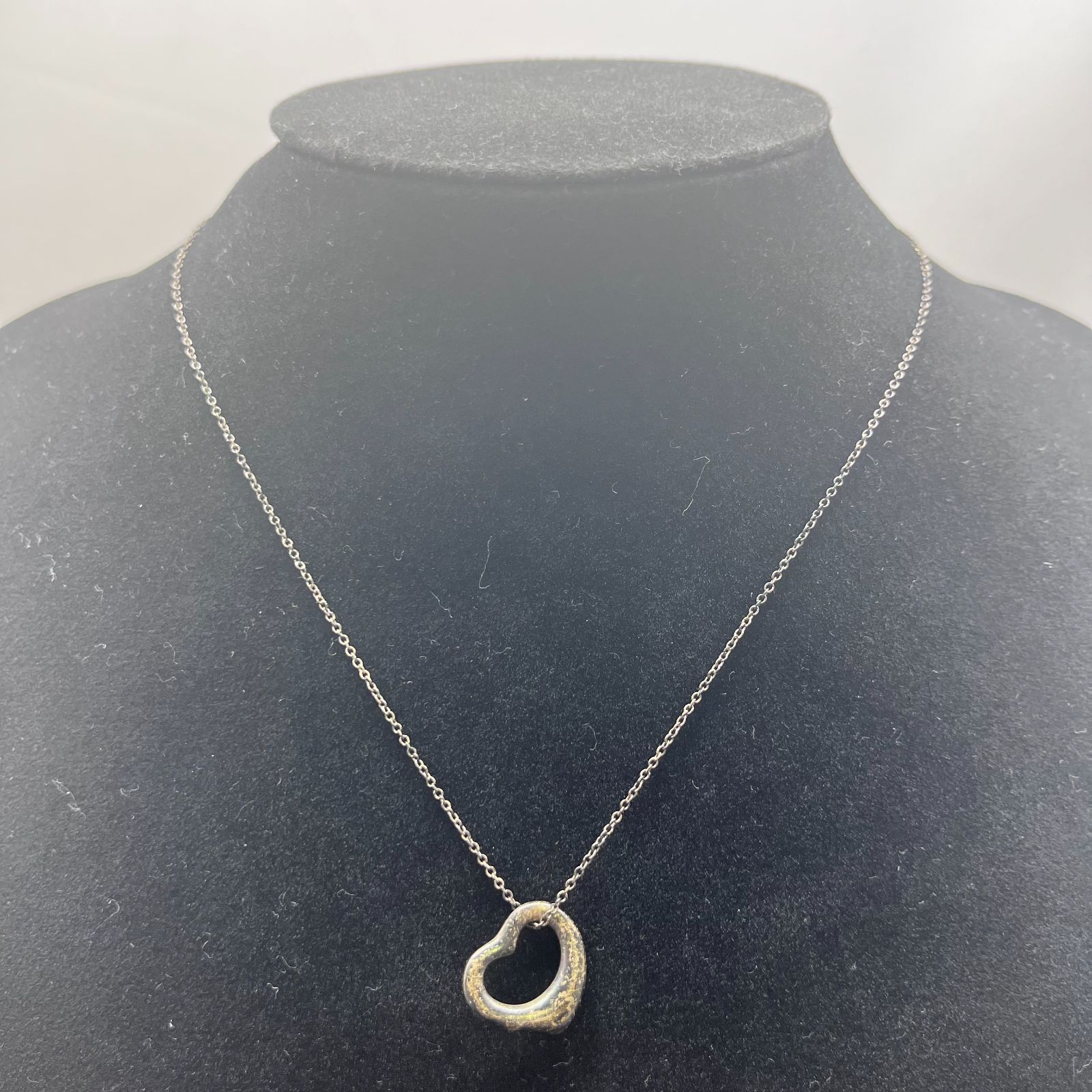 ティファニー Sv925 ネックレスオープンハート B25091431