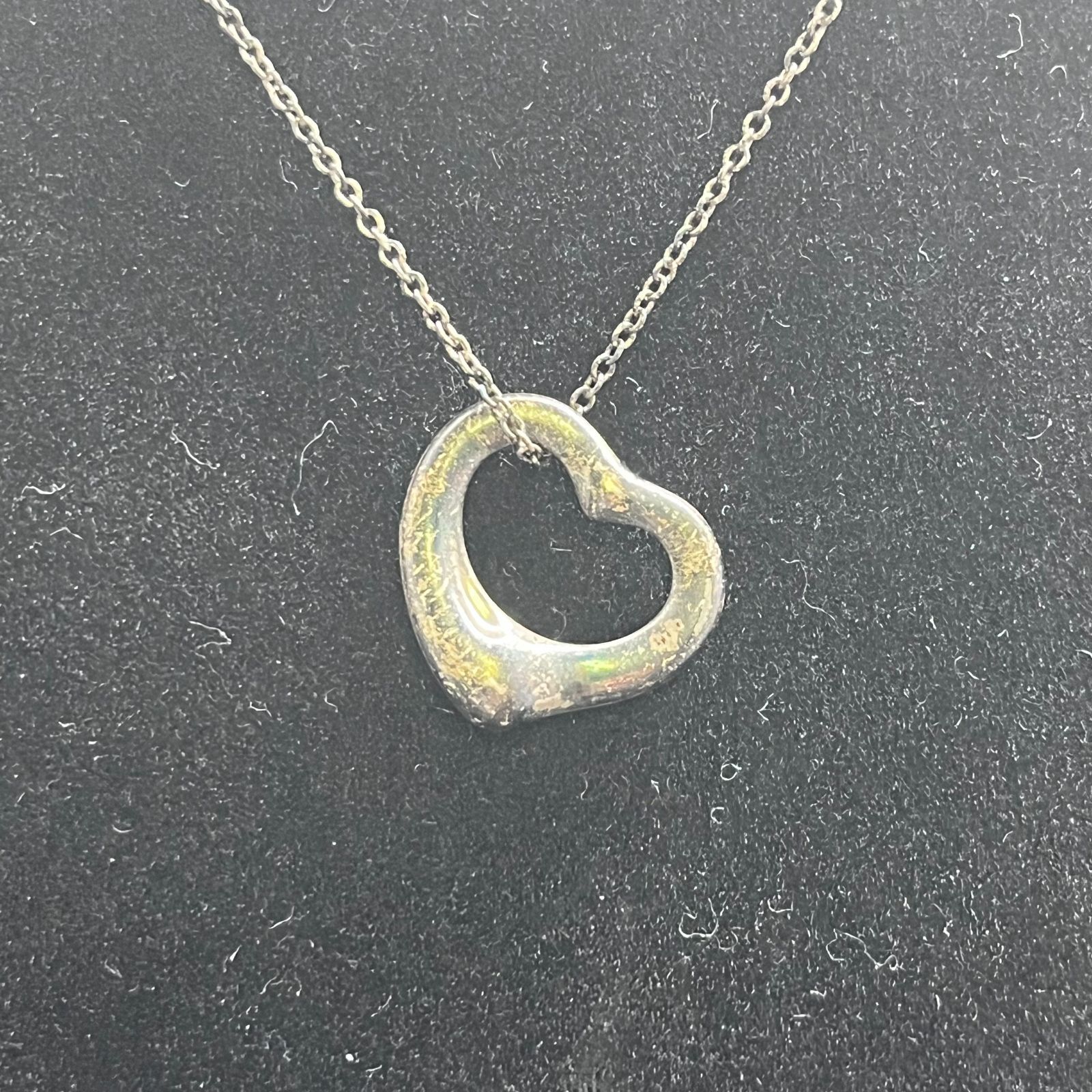 Sv925 ネックレスオープンハート