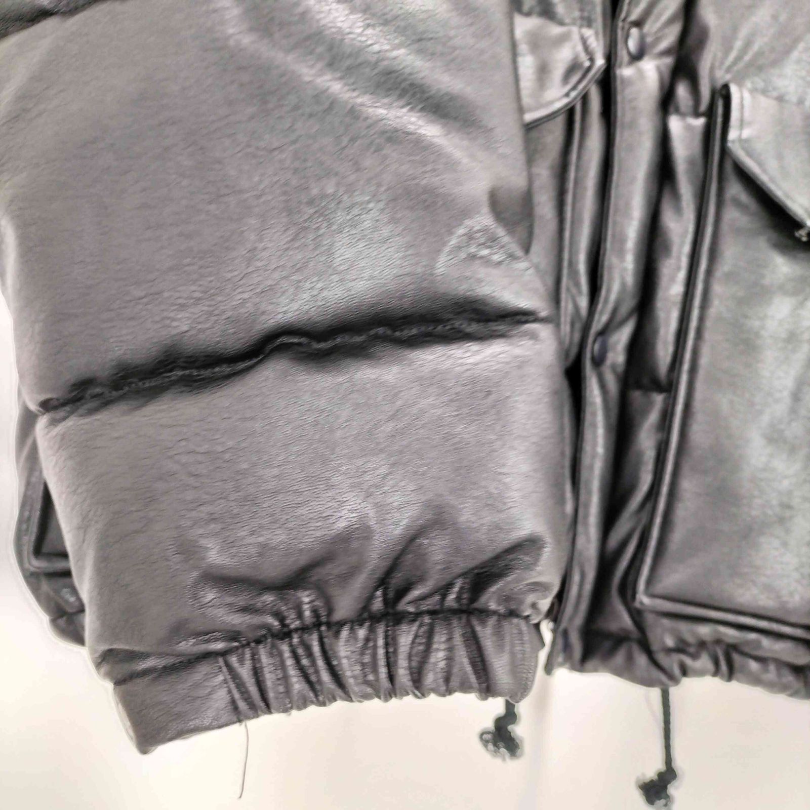 STORE フェイクレザー中綿ジャケット