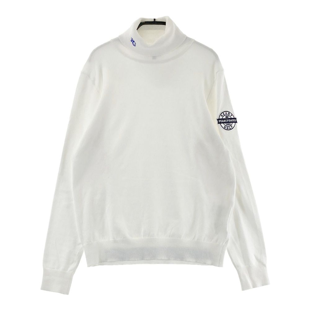サイズ 0 PEARLY GATES パーリーゲイツ タートルネック ニットセーター ホワイト系 240101550044 ゴルフウェア レディース ストスト