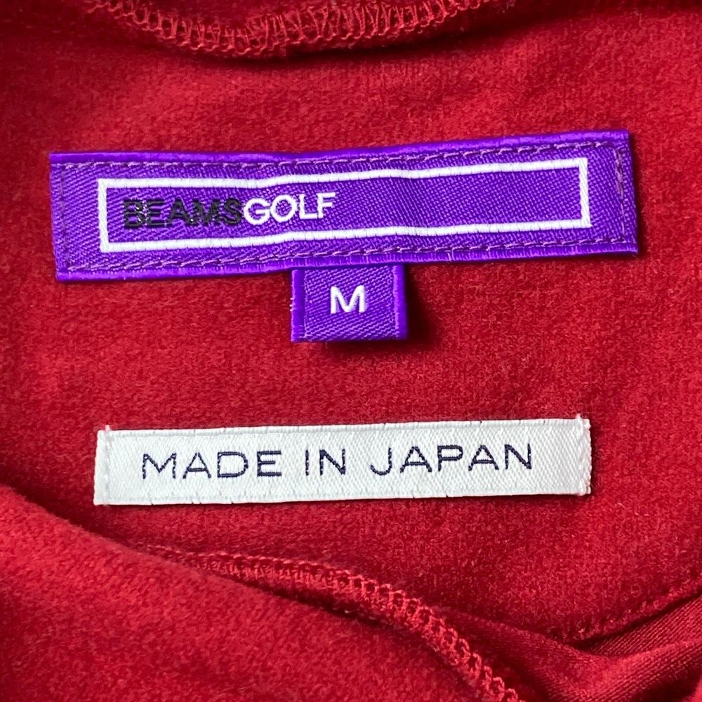 サイズ M BEAMS GOLF ビームスゴルフ タートルネック 起毛 長袖Tシャツ レッド系 240101550195 ゴルフウェア メンズ ストスト LLC-HASEGAWATOSO_COM