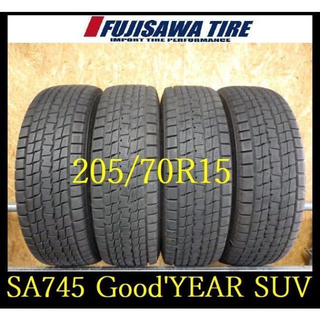 SA 745 造 約8 5部山 Good’YEAR ICE NAVI SUV 205 70 R 15 4本
