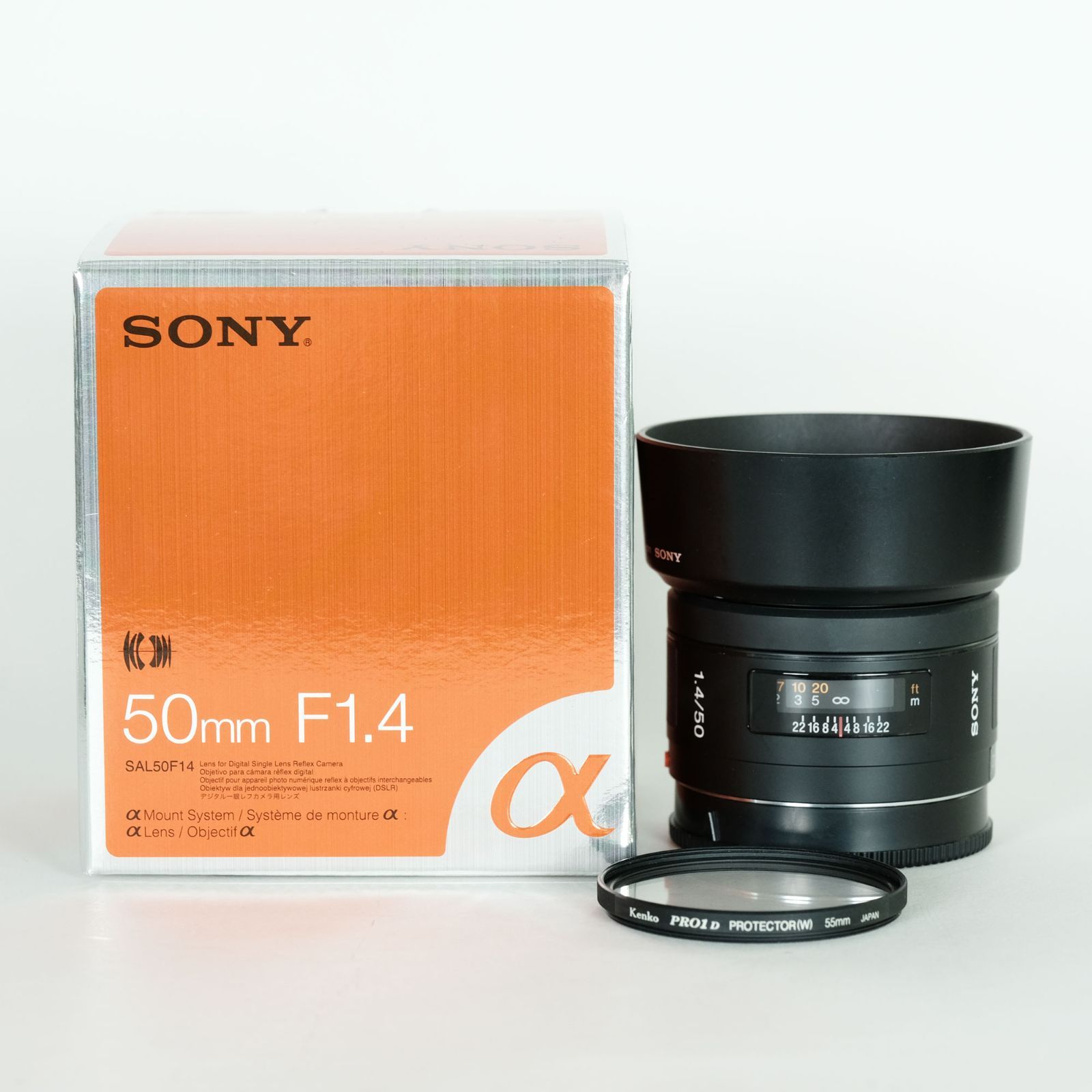 フィルター付 SONY 50mm F1.4 SAL50F14 SONY Aマウント