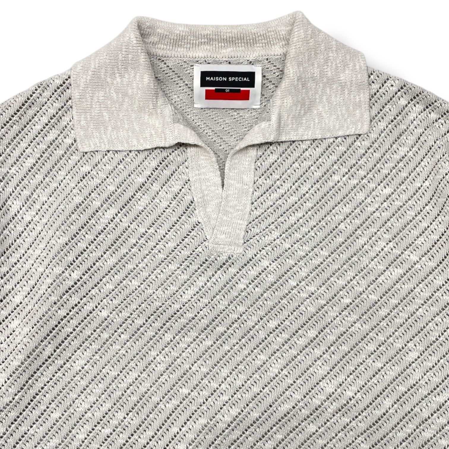 MAISON SPECIAL メゾンスペシャル スラブヤーンバイアスメッシュ 