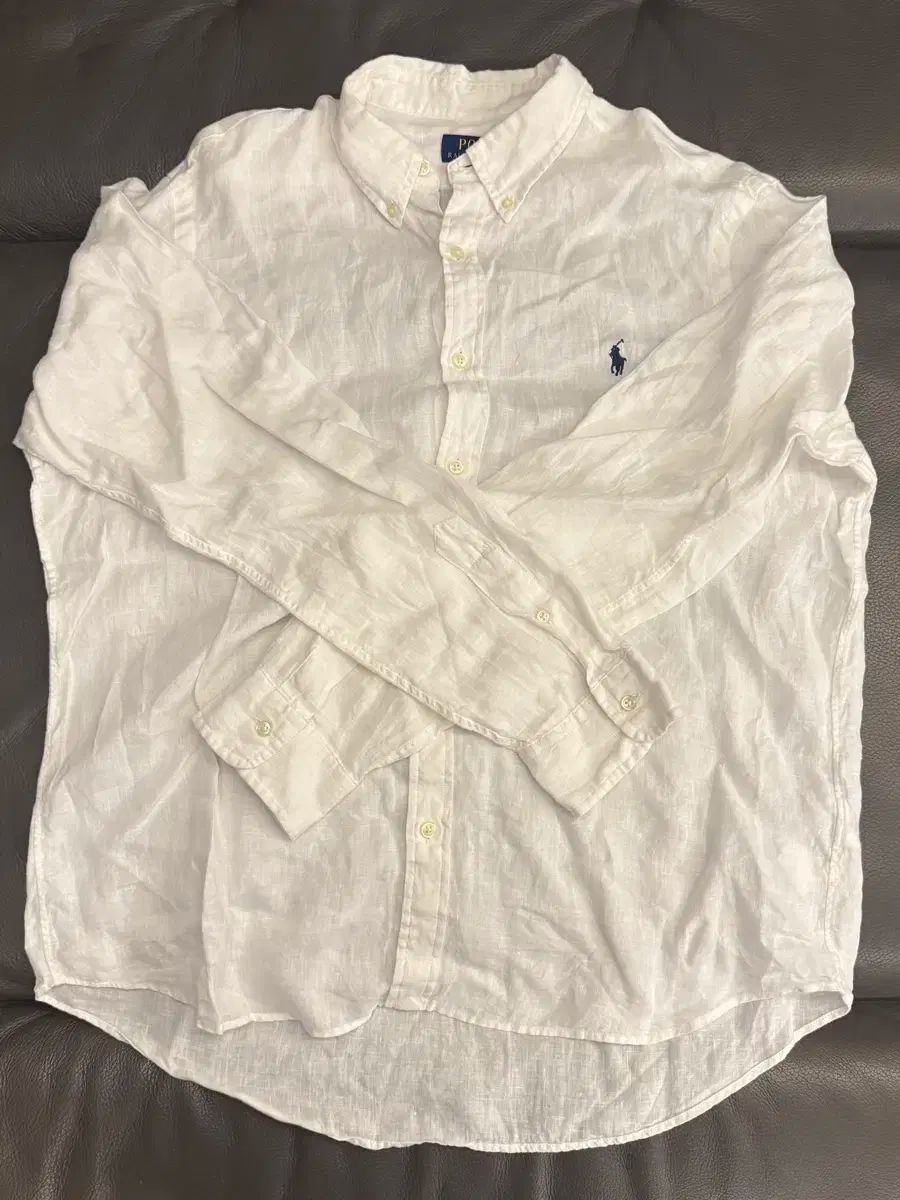 ポロ ラルフローレン リネン シャツ 白