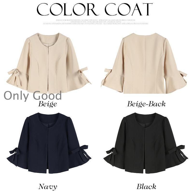 ジャケット レディース ママ 母 ボレロ 結婚式 長袖 パーティー 大きいサイズ ノー 羽織 お呼ばれ 七分袖 7分袖 レディース 春 夏 秋 GULLKHAN_COM