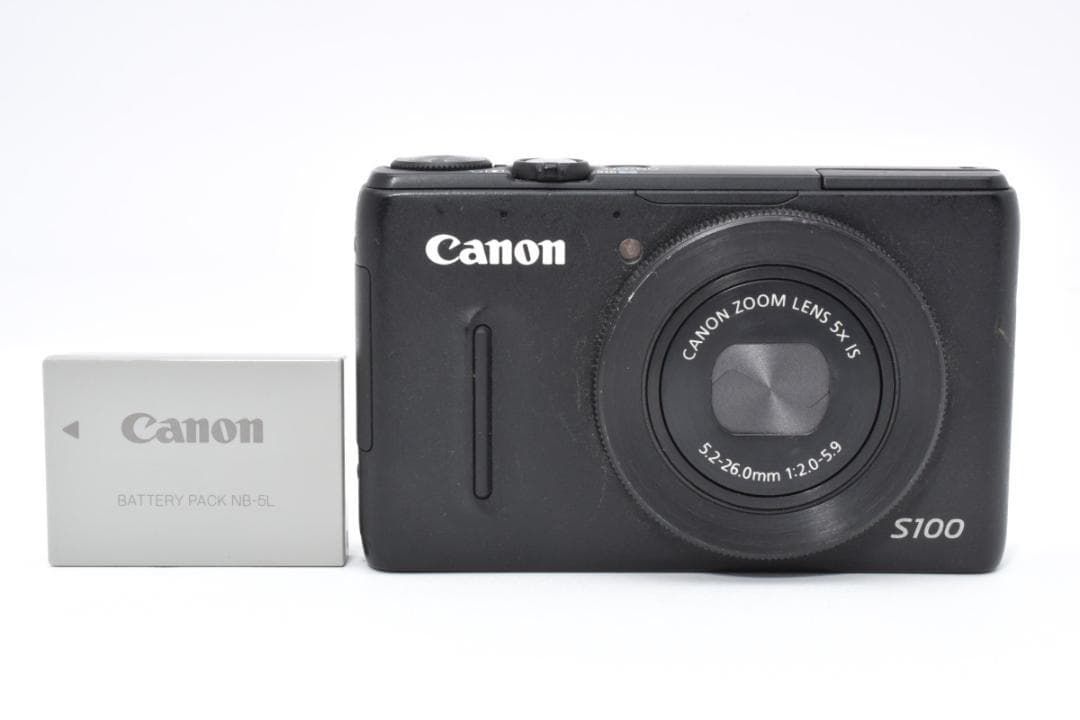 590 Canon キャノン PowerShot S 100 パワーショット ブラック デジタルカメラ