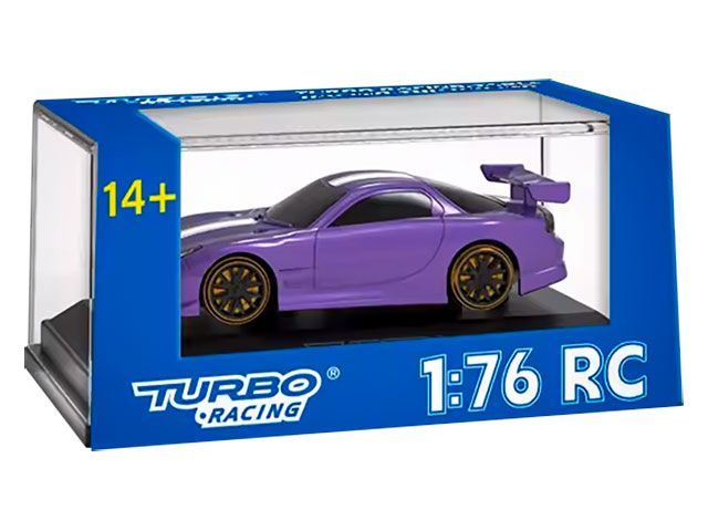 HiTEC TURBO RACING 1 76 C61 Purple Drift Car プロポレス C61S 佐川急便