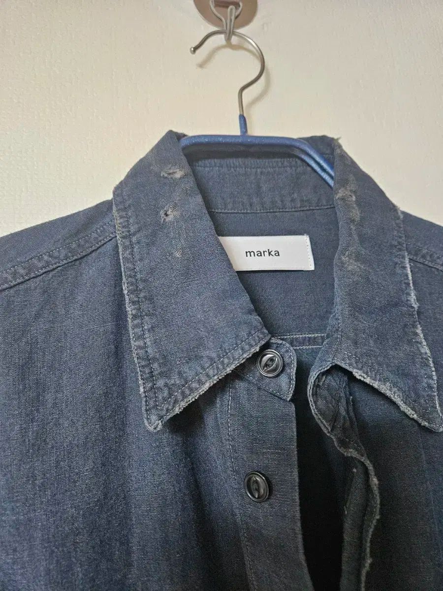 日常着 Marka 24ss damage shirt 1サイズ 多彩な