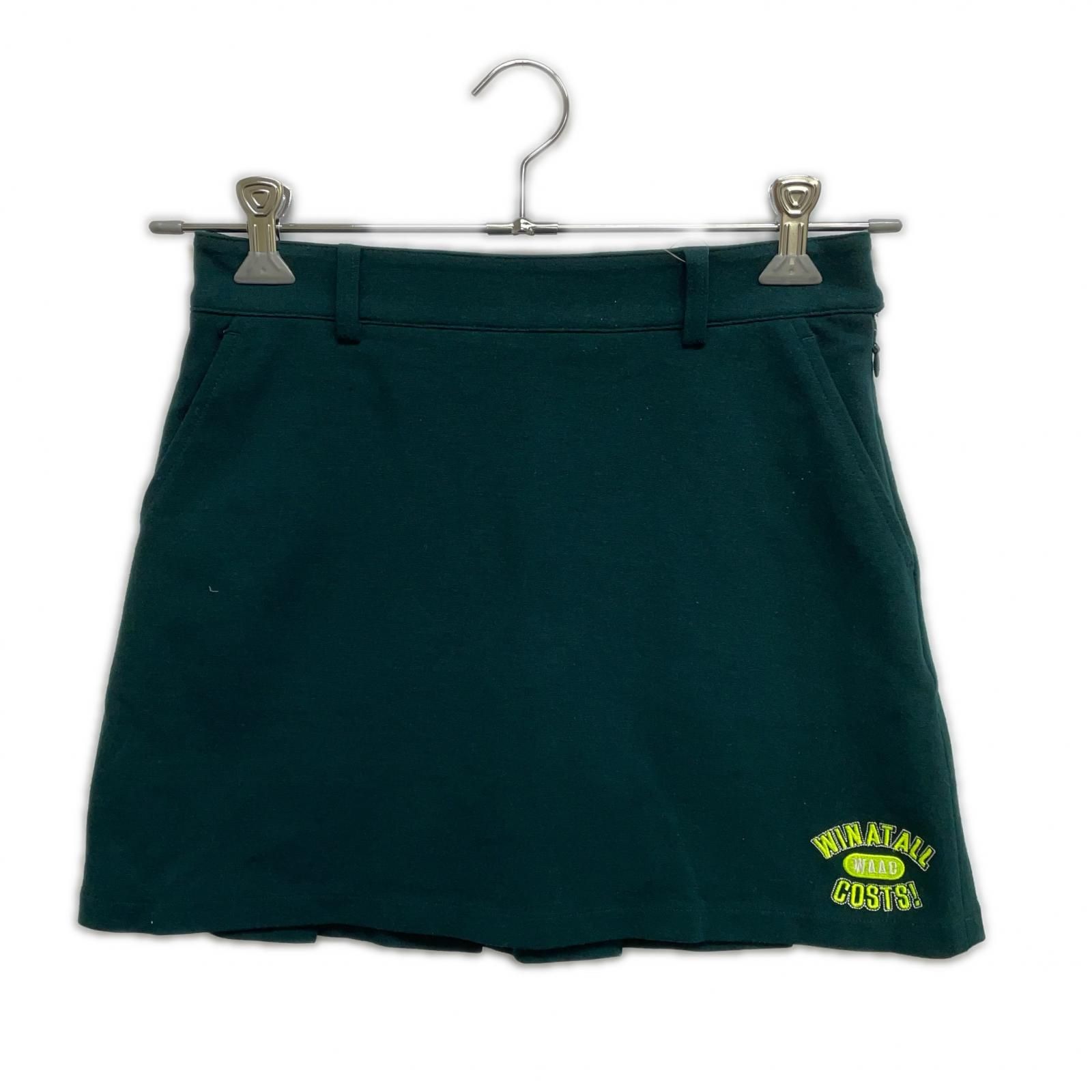 レディース ワック WAAC スカート 1 S 緑 グリーン インナーパンツ一体型 プリーツ