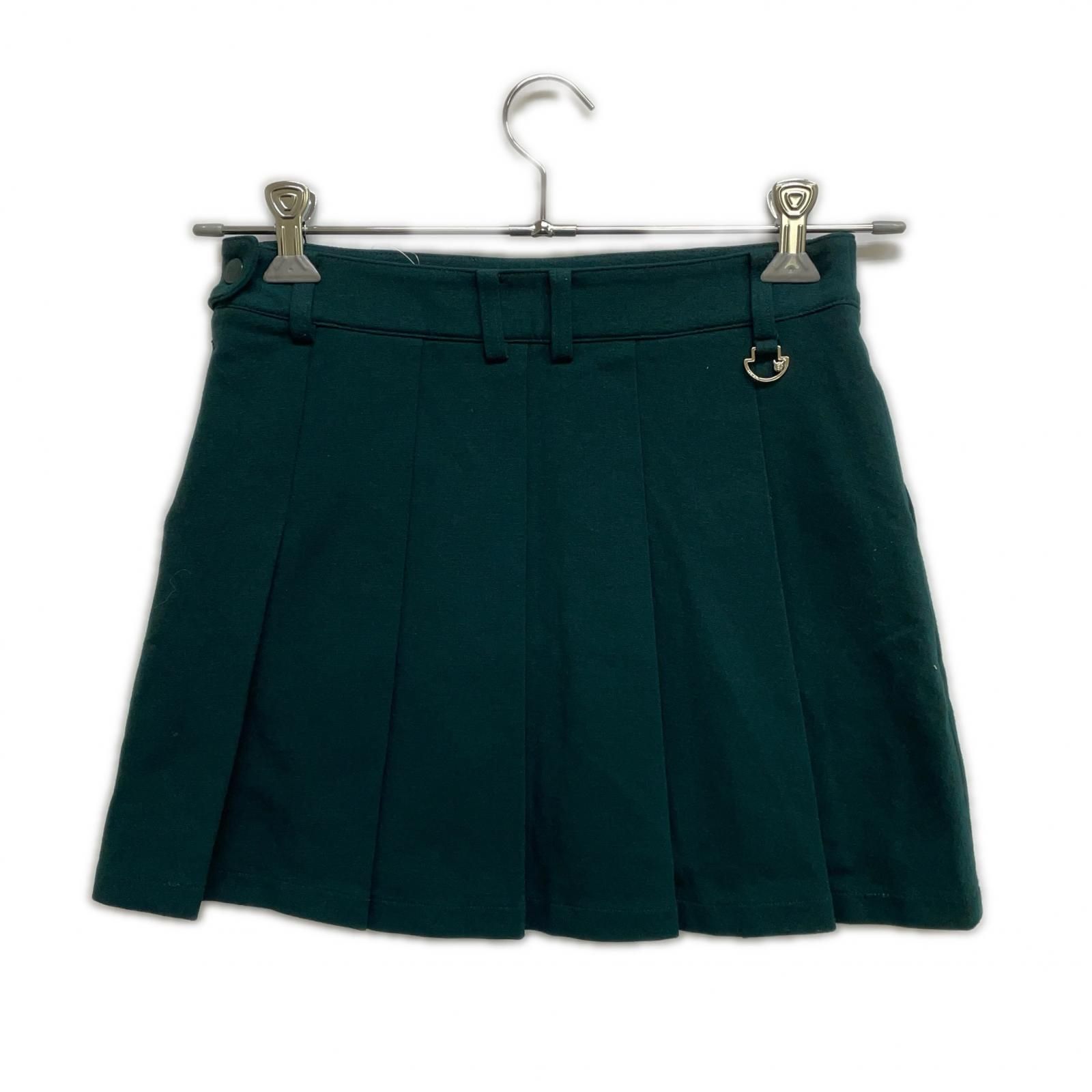 レディース ワック WAAC スカート 1 S 緑 グリーン インナーパンツ一体型 プリーツ