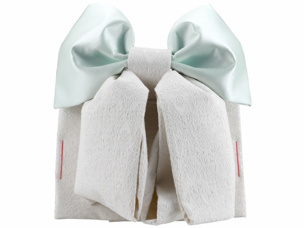 七五三 七歳用 結び帯 大寸 単品 ライトグリーン da-251-6