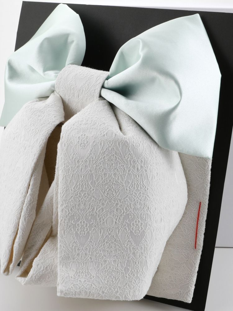 七五三 七歳用 結び帯 大寸 単品 ライトグリーン da-251-6