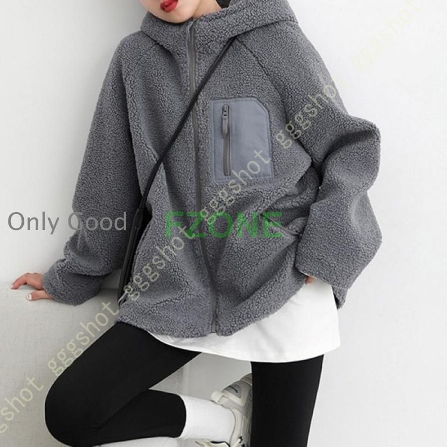 ボア ジャケット アウター レディース ブルゾン 秋 冬 カジュアル ボリューム オーバーサイズ ゆったり おしゃれ ボア もこもこ あったかい