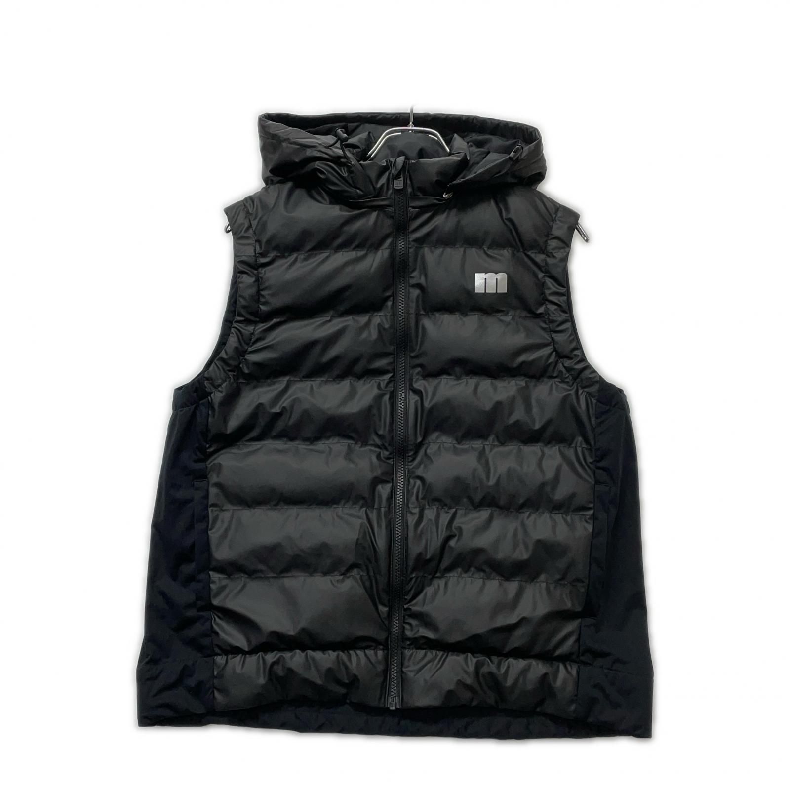レディース マンシングウェア Munsing wear ベスト LL 黒 ブラック 中綿 フルジップ フード付き 2 WAY 軽量