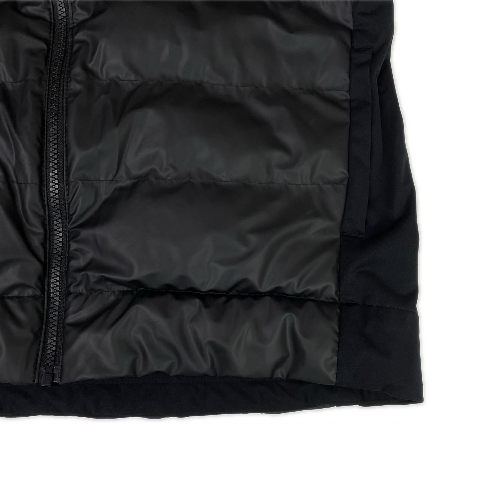 レディース マンシングウェア Munsing wear ベスト LL 黒 ブラック 中綿 フルジップ フード付き 2WAY 軽量 LLC-HASEGAWATOSO_COM