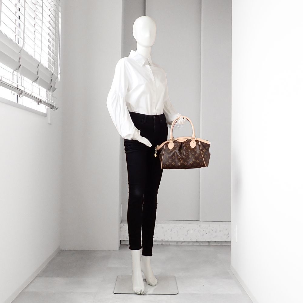 ルイ ヴィトン ティボリPM ハンドバッグ モノグラム ブラウン ゴールド金具 M40143 DECORATOM_COM_BR