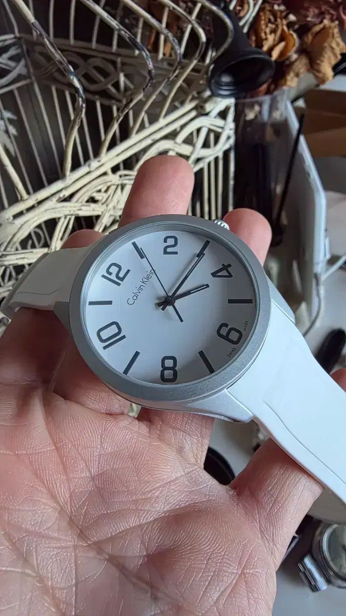 カルバン クライン 白 シリコン 時計