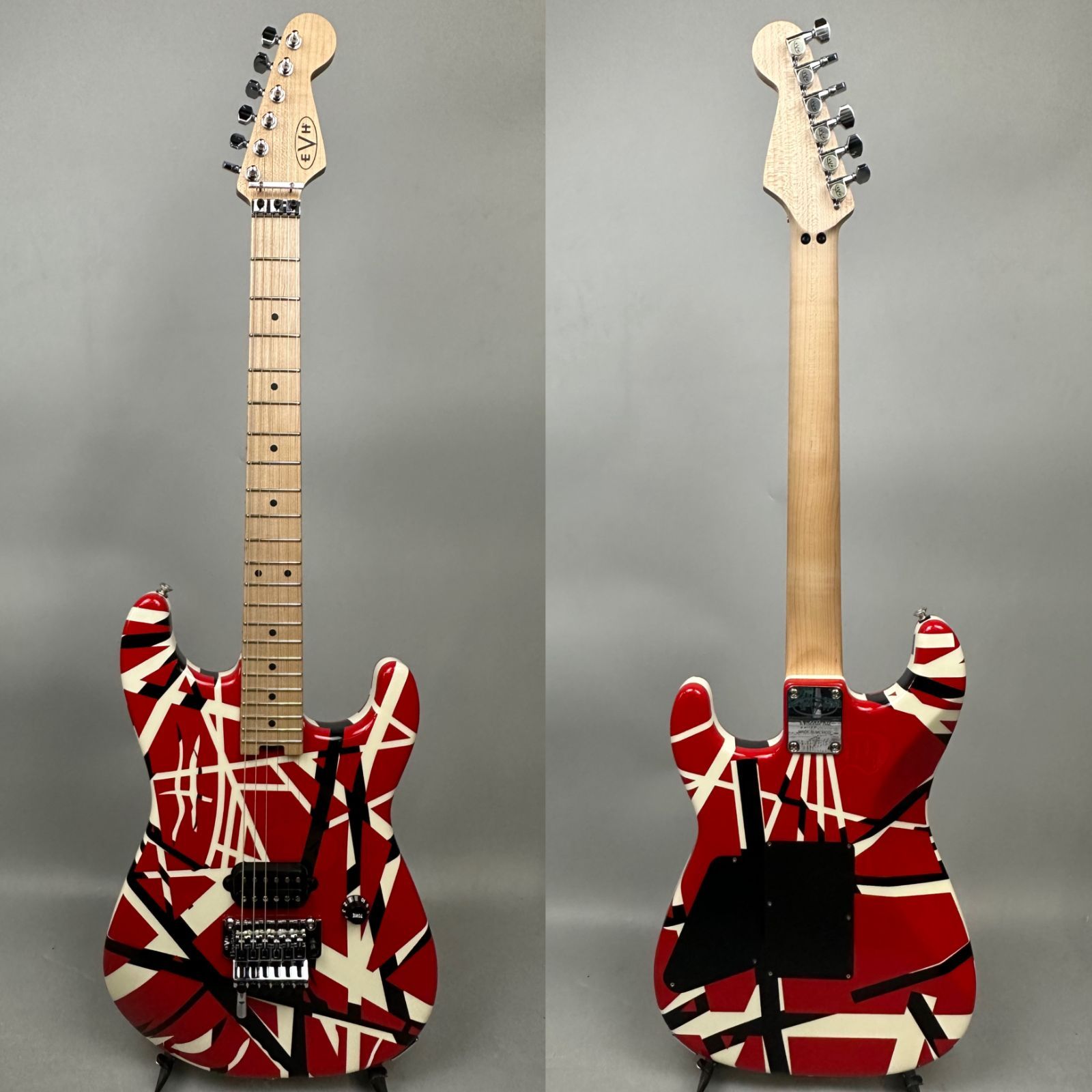 EVH Striped Series Red with Black Stripes f145