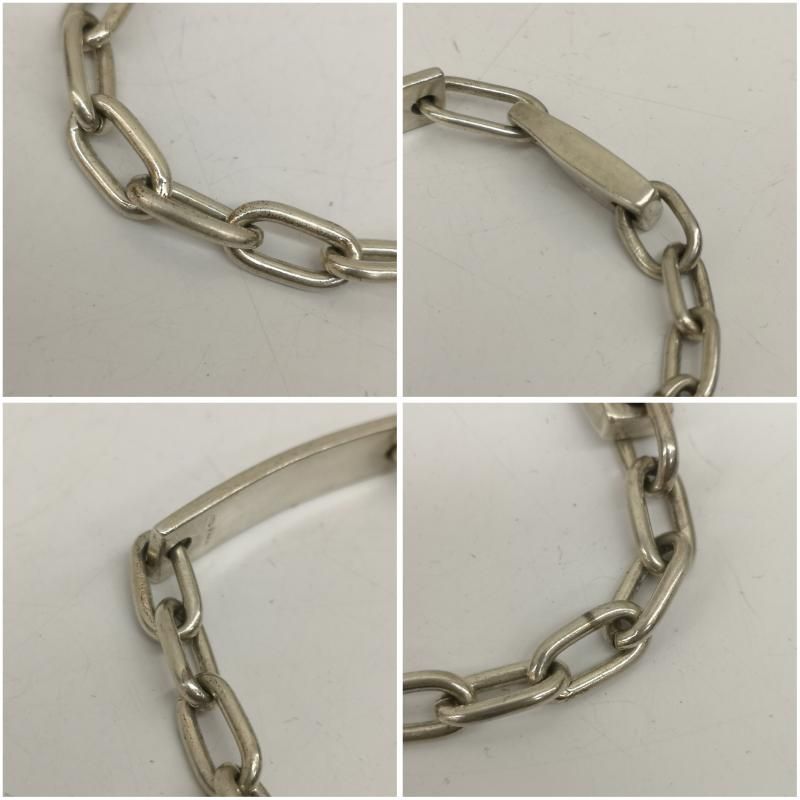 グッチ ヴィンテージ IDプレート オーバルリンク シルバー チェーン