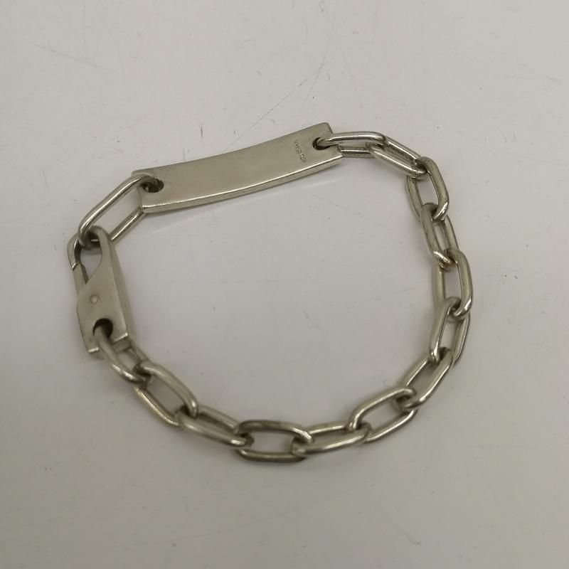 グッチ ヴィンテージ IDプレート オーバルリンク シルバー チェーン