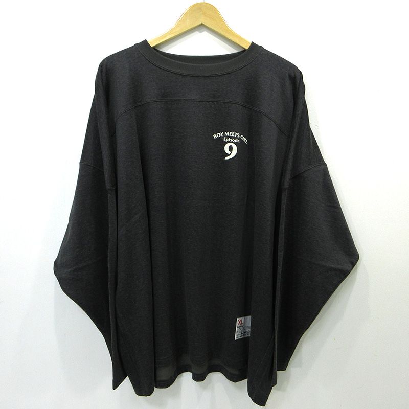 三重本店 DAIRIKU ダイリク 長袖Ｔシャツ episode 9 football tee グレー サイズ XL 104