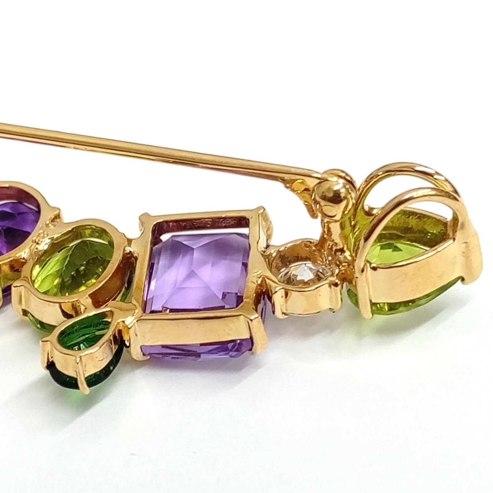 アメシスト6.78ct ペリドット約5.88ct