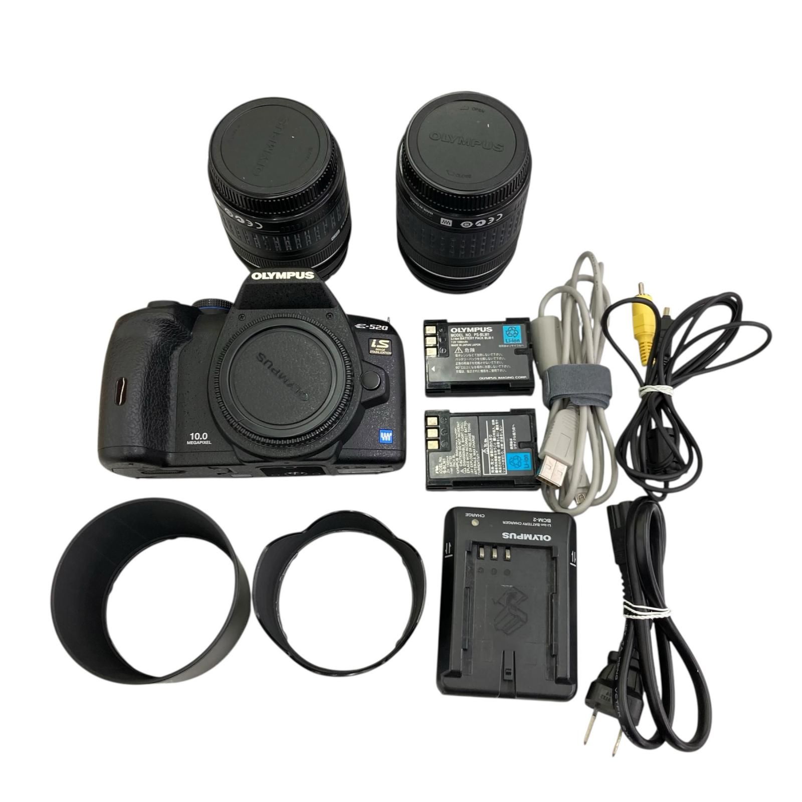 186000 올림푸스 올림푸스 E-520 더블 줌 렌즈 키트 14-42mm/40-150mm 전원 확인