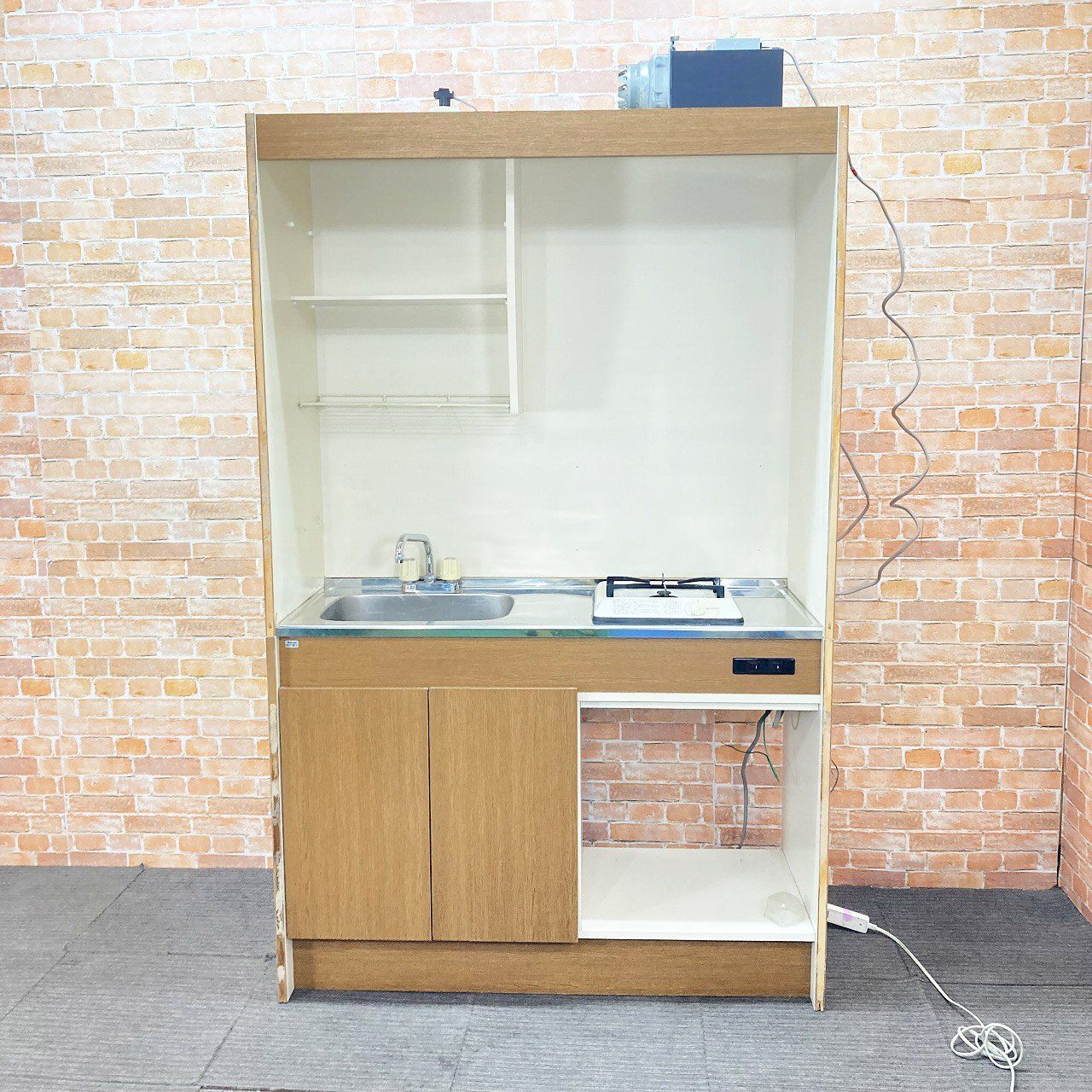 品 松下電工 ミニキッチン マイキッチン キッチンユニット 流し台 調理台一体型 幅120cm 1200mm 7J